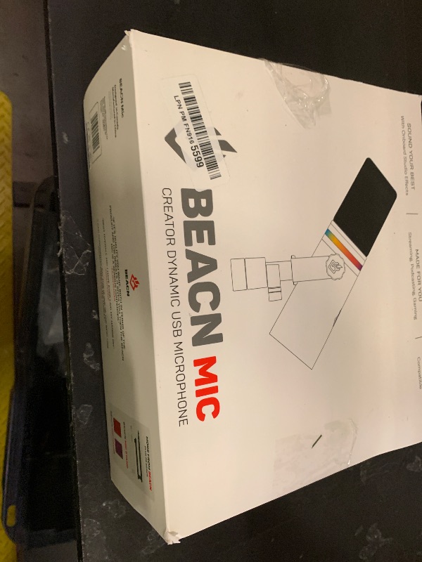 Photo 1 of BEACN Dark Dynamic USB Mic for PC - Professional Microphone for Podcast, Gaming, Streaming - Studio-Quality Desk Mic for YouTube, Twitch, and Recording, Microphone for PC, Gaming & Streaming