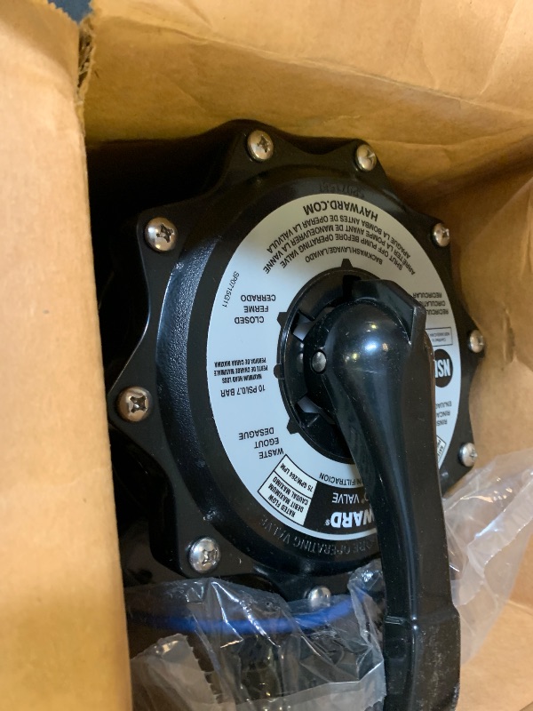 Photo 1 of Hayward SP071620T Pro Series Control Valve Vari-Flo 2-Inch with Clamp Black