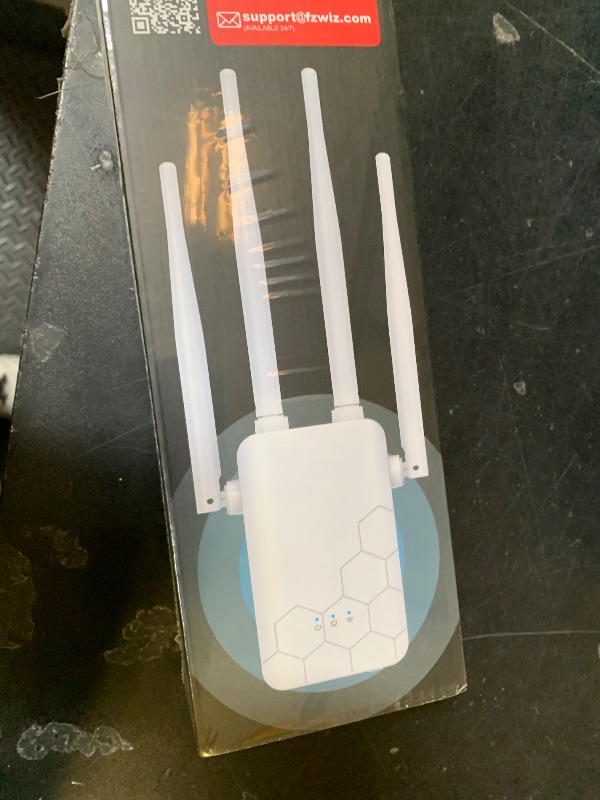 Photo 1 of WiFi Extender Internet Booster, 10000 Sq.ft Long Range Repeater Wireless Routers Amplifier, Support More Network Devices at Home, Mesh Wi-Fi 80% Faster, Broader Than Ever, 1 Tap Setup