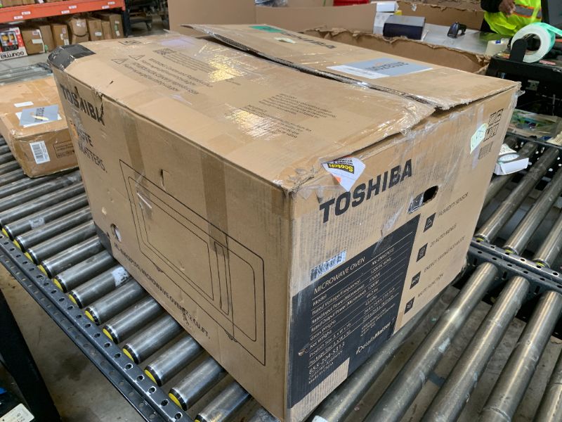 Photo 1 of Toshiba ML-EM62P(SS) Large Countertop Microwave with Smart Sensor, 6 Menus, Auto Defrost, ECO Mode, Mute Option & 16.5" Position Memory Turntable, 2.2 Cu Ft, 1200W, Stainless Steel810004817760