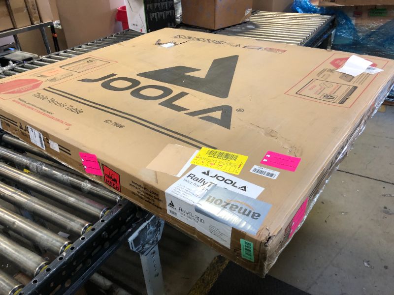 Photo 1 of JOOLA Rally TL Professional MDF Indoor Ping Pong Table w/Quick Clamp Table Tennis Net & Post Set - 10 Minute Easy Assembly - Corner Ball Holders - Tournament Quality - Includes Playback Mode