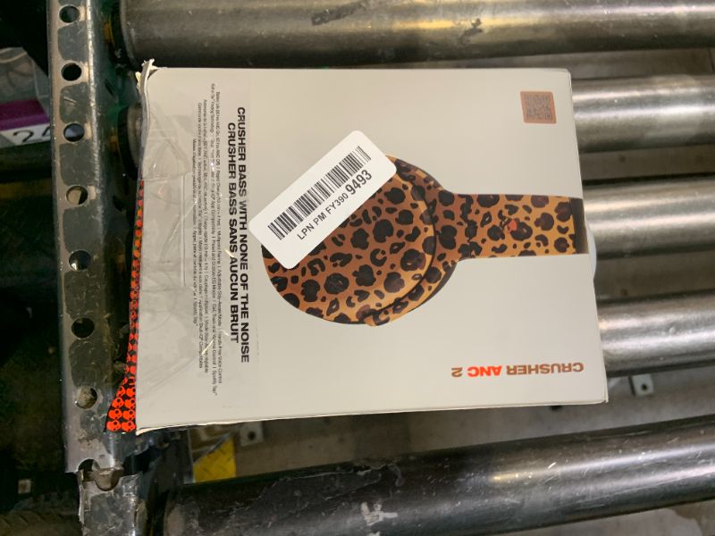 Photo 1 of Skullcandy Crusher ANC 2 Wireless Over-Ear Bluetooth Headphones with Multi-Sensory Bass, Active Noise Cancelling, Up to 60 Hours Battery, Microphone for iPhone Android - Leopard
