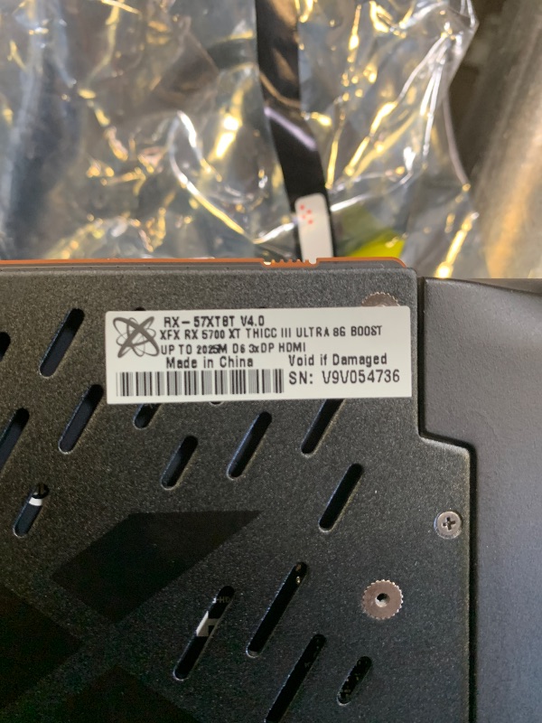View 3 of XFX RX 5700 Xt Thicc III Ultra 8GB Boost Up to 2025MHz GDDR6 3xDP HDMI Graphics Card (Rx-57XT8TBD8)