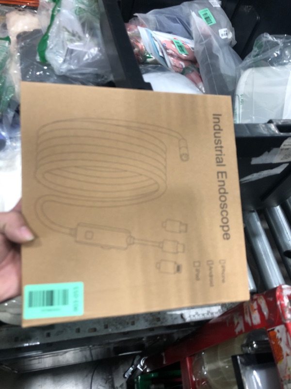 Photo 1 of [Dual-Lens] Endoscope Camera with Light,1920P HD Borescope with 8+1 Adjustable LED Lights, IP67 Waterproof Endoscope with Semi-Rigid Snake Cable, Inspection Borescope for iOS and Android-16.4ft