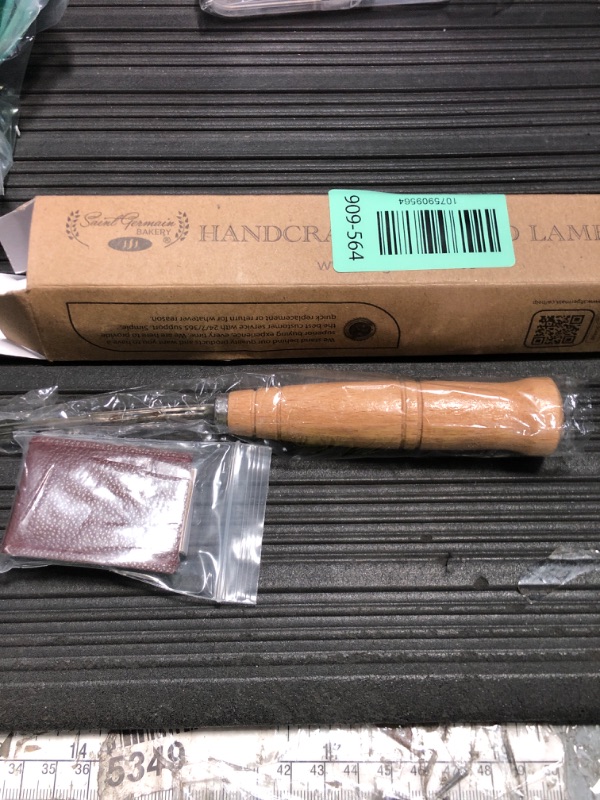 Photo 1 of "SAINT GERMAIN Premium Hand Crafted Bread Lame for Dough Scoring Knife, Lame Bread Tool for Sourdough Bread Slashing with 10 Blades Included with Replacement with Authentic Leather Protector Cover"