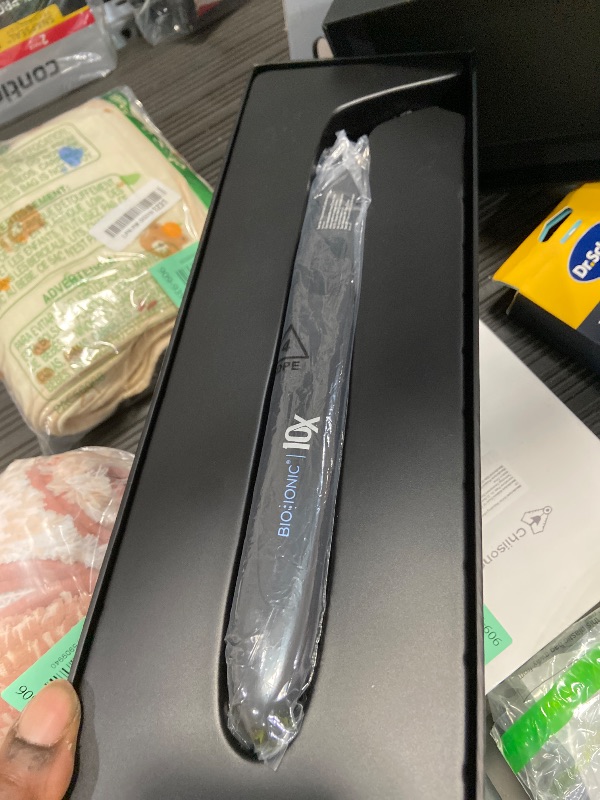 Photo 1 of *****UNABLE TO TEST***
Bio Ionic 10X Styling Iron, Hair Straightener with 1" Sonic Vibrating Plates, Flat Iron with Ion Generating Mineral Complex, Versatile Styler for Wavy & Straight Hairstyles, Black