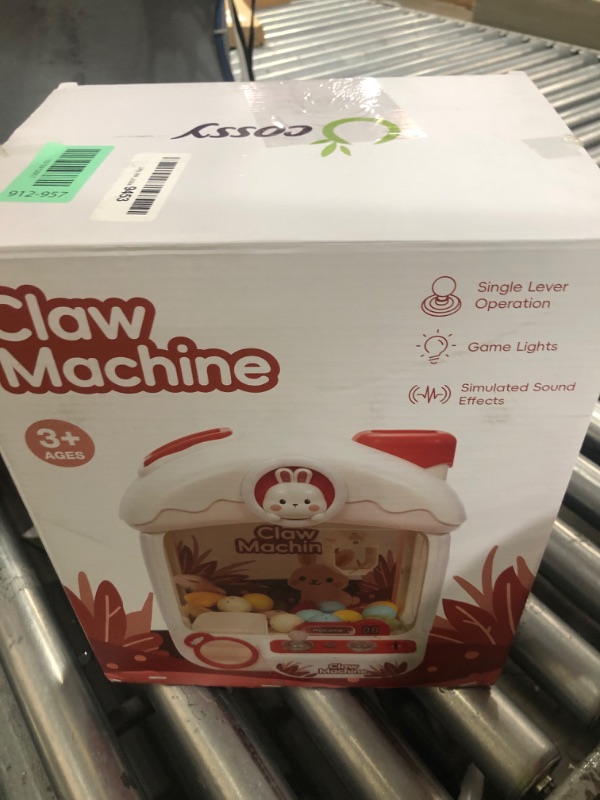 Photo 1 of ***MISSING PARTS***
cossy Claw Machine for Kids,Large Rabbit Toy Claw Machine,Mini Arcade Claw Machines with Sound Lights,360° Crystal Joystick,Fidget Toys and Surprise Eggs,Birthday Gifts for Girls Boys