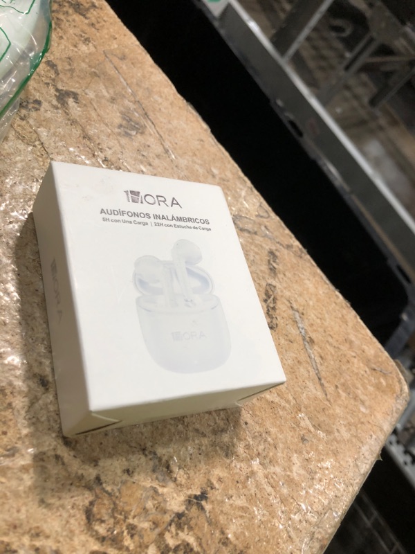 Photo 1 of 1 Hora Wireless Earbuds Bluetooth 5.3 Headphones (White)