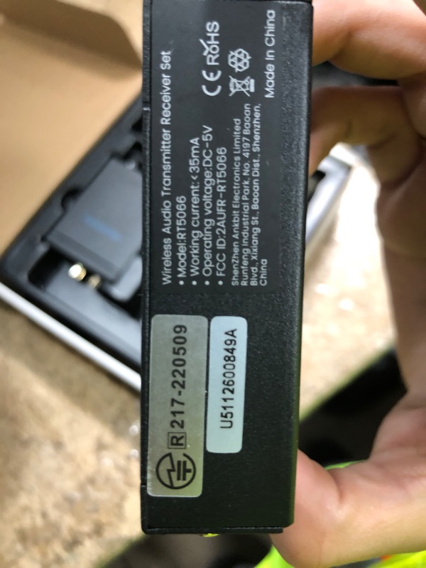 Photo 1 of **2 TRANSMITTERS, NO RECEIVERS**YMOO 2.4GHz Wireless Audio Transmitter Receiver (1 TX+1 RX), 20ms Ultra Low Latency HiFi Audio, 320ft Long Range RCA Jack Adapter for Powered Speaker/Soundbar to TV/PC/CD Player/Computer/Projector