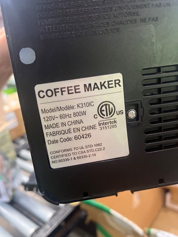 Photo 1 of **CUP NOT INCLUDED**Tastyle Mini Hot and Iced Coffee Maker Single Serve, for K Cup and Ground, 6 to 14 Oz Brew Sizes, with Recipe Book, for Home, Travel, RV, Office and Dorm,Classic Black (2.0 Version)