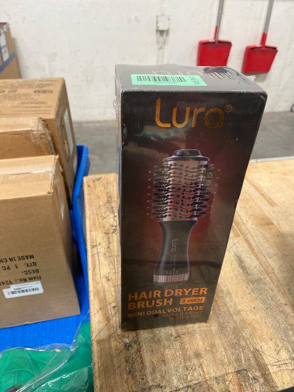 Photo 1 of **FACTORY SEALED** Automatic Dual Voltage Hair Dryer Brush with European Plug,Travel Hair Blow Dryer Brush with Travel Bag,Mini Hair Brush Blow Dryer for Women,Small Hot Air Brush for Kids