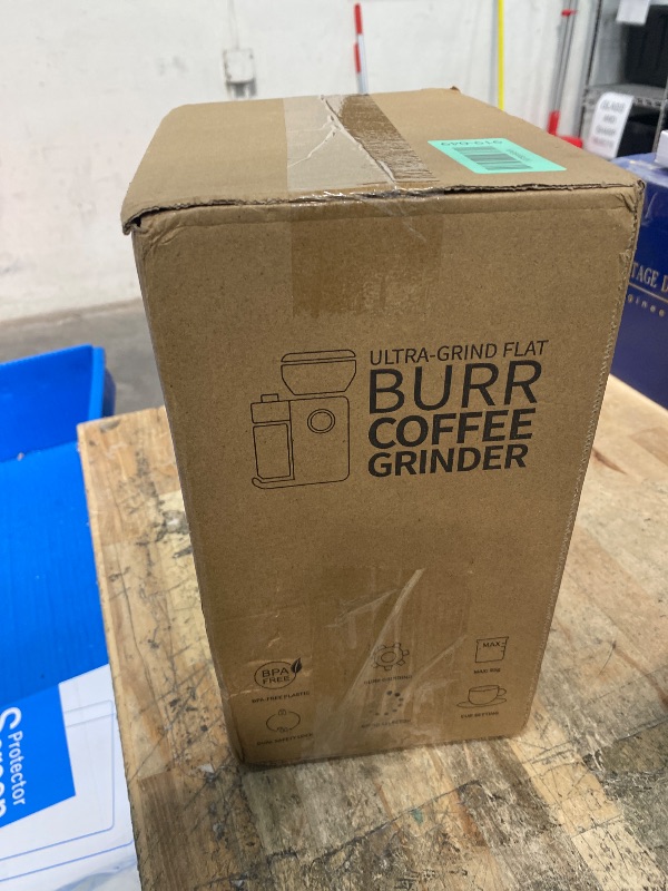 Photo 1 of **FACTORY SEALED** SHARDOR Burr Coffee Bean Grinder Electric, Adjustable Burr Mill with 16 Precise Grind Setting for 2-14 Cup, Silver
