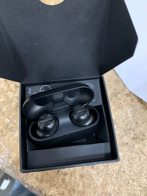 Photo 1 of ***PARTS ONLY****Technics Reference Class Hi-Fi Wireless Ear Buds, Dolby Atmos with Head Tracking, Adaptive Noise Cancelling, 3 Device Multipoint, 10-Hr Battery, Wireless Charging, Improved Fit, EAH-AZ100-K(Black)