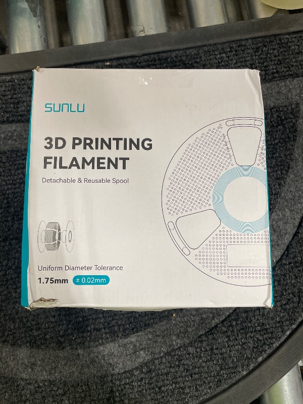 Photo 1 of ??SUNLU PETG Filament 1.75mm,Strong 3D Printer Filament,Ultra-Low Stringing,Exceptional Layer Adhesion & High Toughness,Dimensional Accuracy +/- 0.02 mm,Fit Most FDM 3D Printers,1kg Spool(Black).