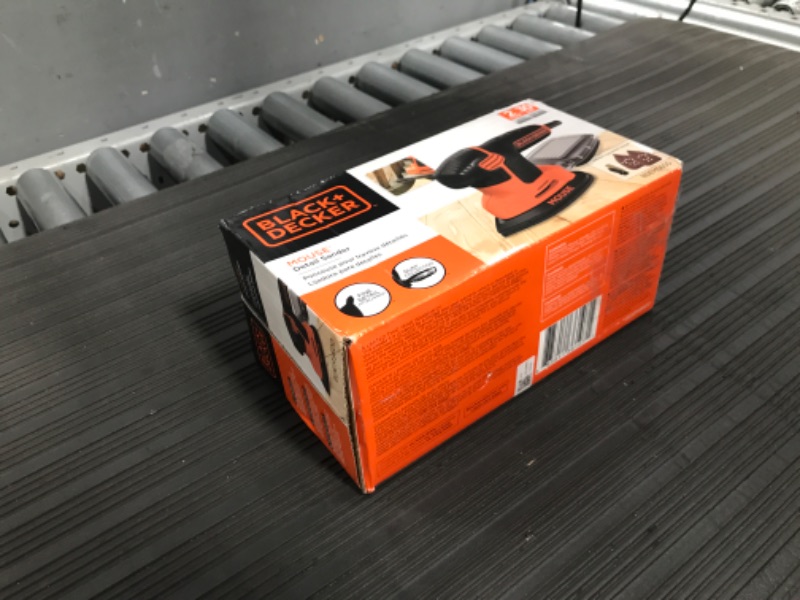 Photo 1 of ***PARTIS ONLY***BLACK+DECKER Detail Sander, 1.2 Amp, 16,000 OPM, Compact Design, 3-Position Grip for Comfort, Includes Dust Collector, Corded (BDEMS600)