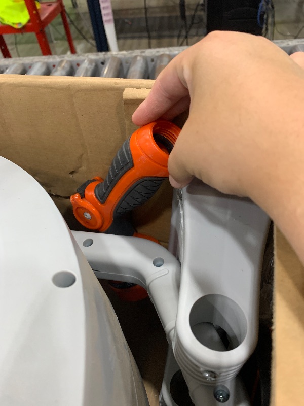Photo 1 of ***MINOR DAMAGE, PARTS ONLY *** NEOTEC 100ft 5/8 Inch Retractable Hose Reel with Any-Length Lock Slow Auto Rewind Heavy Duty Garden Hose Reel With 9-Pattern Nozzle 180° Swivel Bracket UV Resistant Wall Mounted Hose Reel for Outside