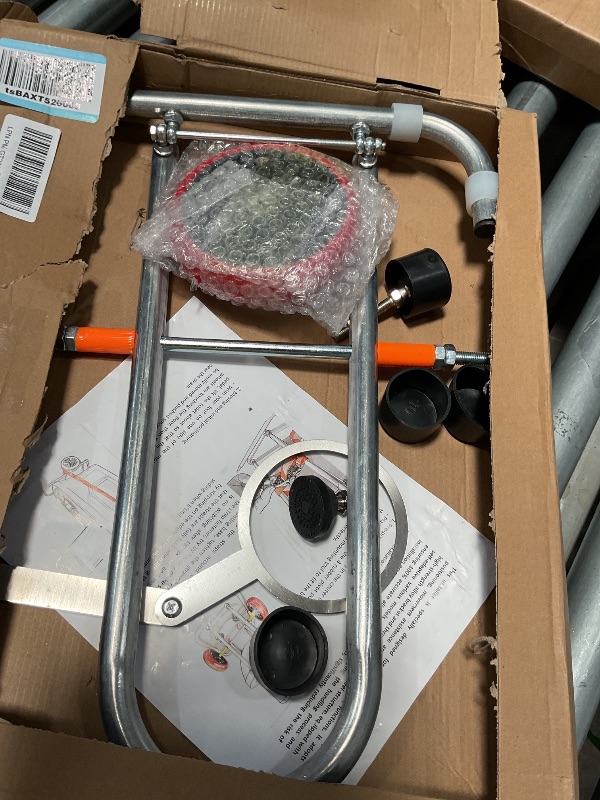 Photo 1 of **MISSING A WHEEL** Toilet Installation Aid Portable Installation Jack with Foldable Cart, Easy Moving and Repairing of Installation Aid, Portable Toilet Dolly Lift, Easy Move & Positioning by Plumbers