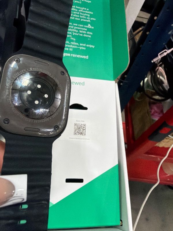 Photo 1 of *Parts Only* iPhone 16 pro Apple Watch Ultra 2 (GPS + Cellular, 49MM) - Black Titanium Case with Black Ocean Band (Renewed Premium)