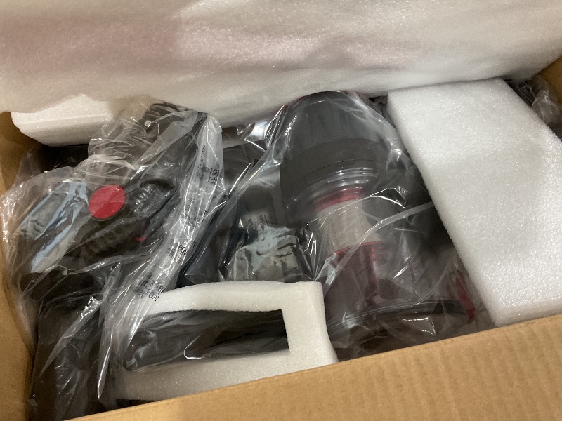 Photo 1 of **NEEDS A NEW BATTERY**Comvtu Cordless Vacuum Cleaner for Home, 80,000PRM Powerful 4 in 1 Lightweight Stick Vacuum with 2 Adjustable Suctions, Max 40 Mins Runtime, 2600mAh Rechargeable Vacuum Cleaners (Vermilion)