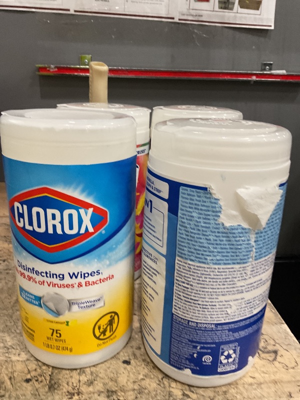 Photo 1 of *NOT FULL PREVIOUSLY OPENED** 4PK-- CLORAX/ LYSOL DISINFECTING WIPES