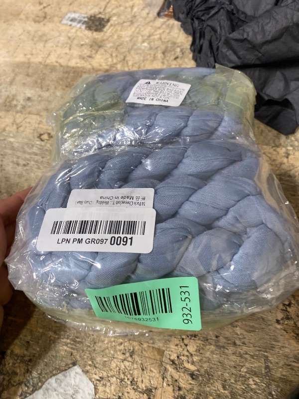 Photo 1 of 10 Pack Dusty Blue Cheesecloth Table Runner 17x108 Inch Boho Gauze Cheese Cloth Table Runners for Wedding Party Baby Shower Birthday Home Decor