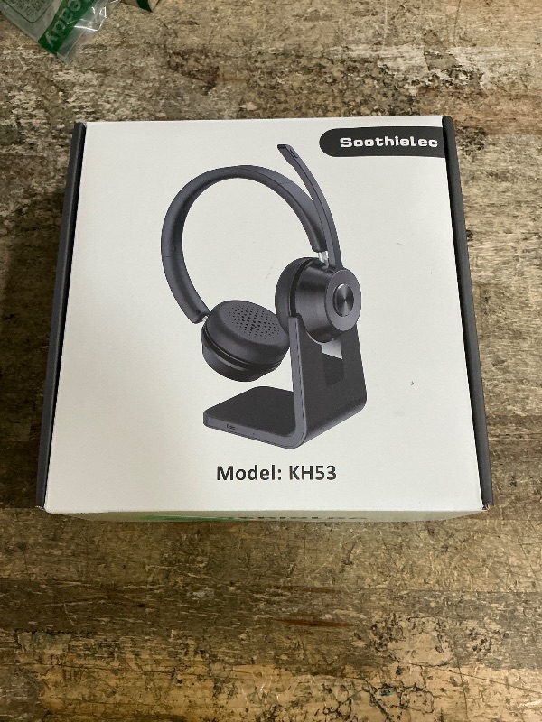 Photo 1 of (Upgraded Version) Wireless Headset, Bluetooth Headset with Noise Cancelling Microphone, Best Headphones with Mic Mute & USB Dongle for PC/Computer/Laptop/Cell Phones/Remote Work/Call Center