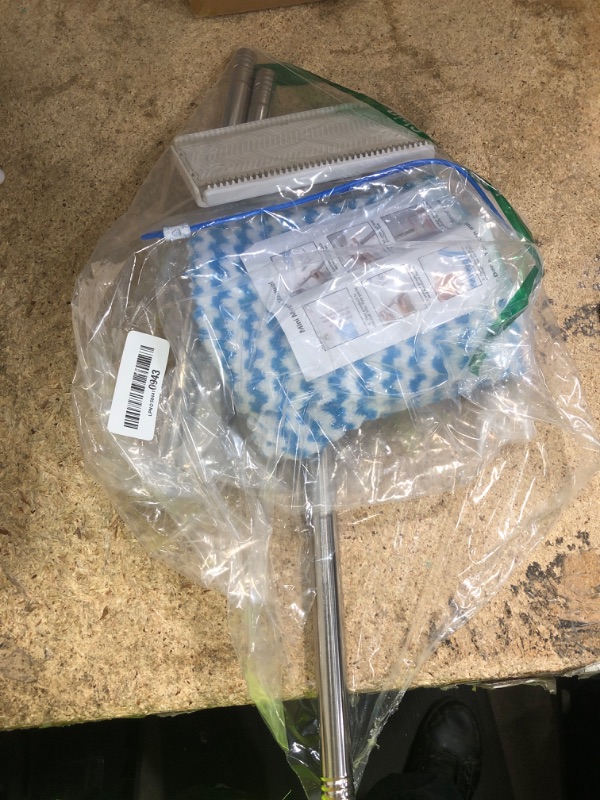 Photo 1 of (missing items) sniqafo Snap Grip Mini Mop, Zero Touch Gap Dust Cleaner & Locking Head, Cloth Changing Mini Mop, for Kitchen Bathroom Toilet Corners Window Wall Cleaning(10 Reusable Cloths)