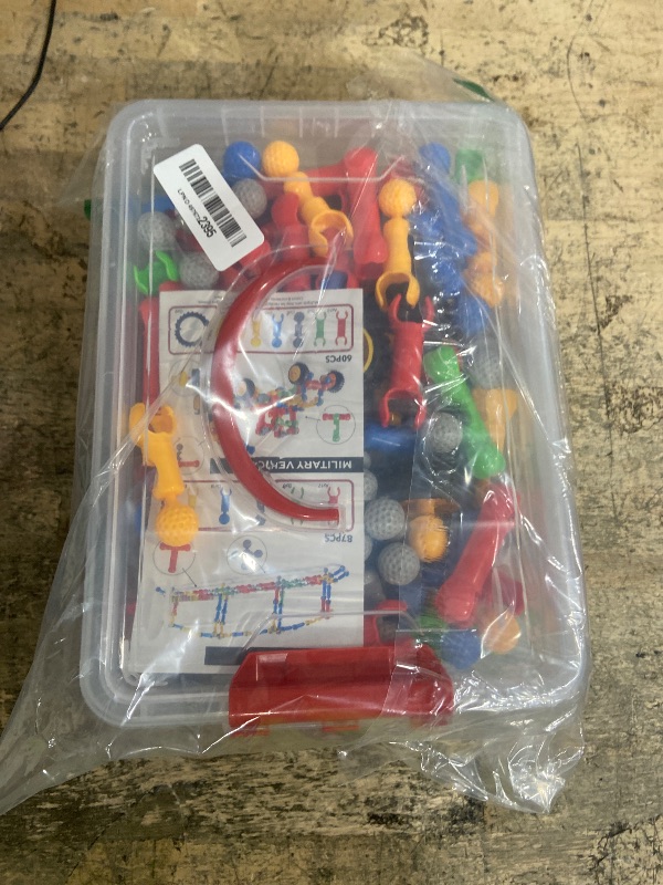 Photo 1 of **MISSING SOME PIECES**170 Pcs Building Toys for Kids Ages 4-8 with Toy Box Storage, Idea Guide, Building Blocks STEM Toys for 3 4 5 6 7 8 9 Year Old Creative Kids Activity, Christmas Birthday Gifts for Boys Girls