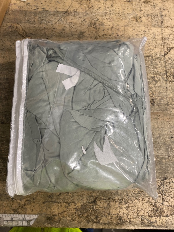 Photo 1 of **DUVET COVER** HYPREST Extra Deep Pocket Cal King Sheet Sets Fits 18"-24" in Deep Mattress -100% Cotton California King Sheet Set, Sage Green Hotel Luxury Soft Sheet Sets Breahtable No Slipping
