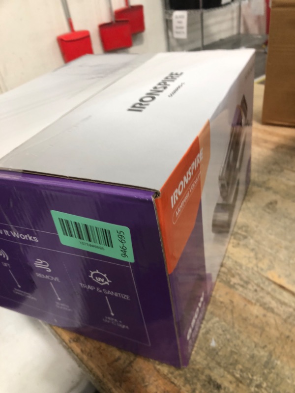 Photo 1 of **FACTORY SEALED** IRONSPIRE Bed Vacuum Cleaner, Mattress Vacuum with 2 Roller Brushes 253.7nm UV-C Light & Ultrasonic,145°F Heat, HEPA Filter, 18kPa Suction 650W Powerful Handheld Vacuums for Dust & Pet Hair(Corded)