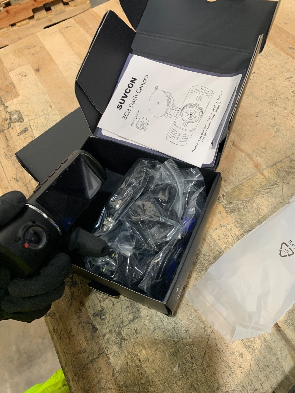 Photo 1 of **ITEMS FACTORY SEALED** Dash Cam Front and Rear, 1080P Dash Camera for Cars, 3 Channel Car Camera Front Rear and Inside with 32GB Card, Loop Recording, Night Vision, HDR, 24Hr Parking, G-Sensor