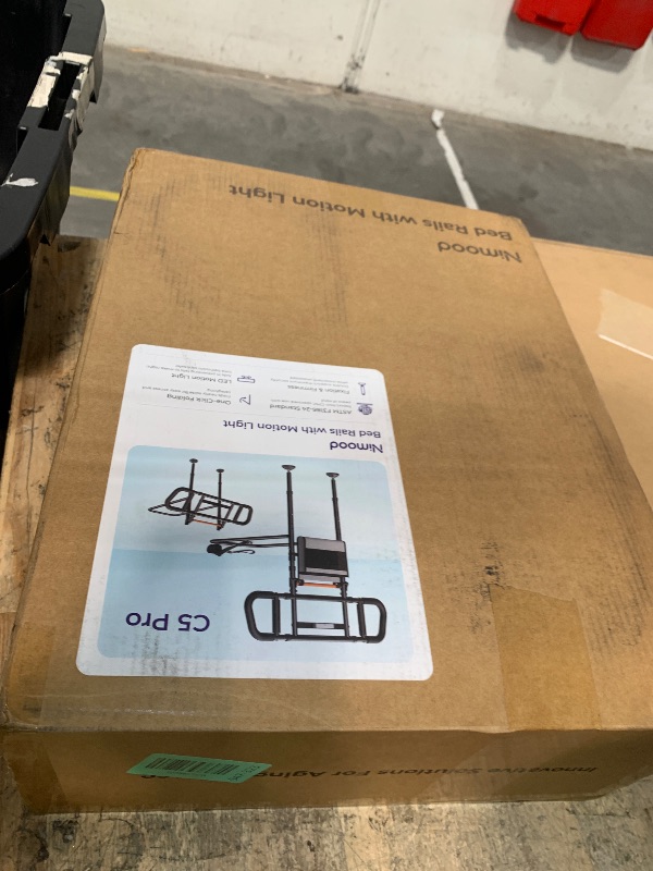 Photo 1 of **FACTORY SEALED** NIMOOD C5 Pro Bed Rails for Elderly Adults Safety - Foldable Bed Assist Rail with Adjustable Height, Bed Cane with Non-Slip Wider Handrail