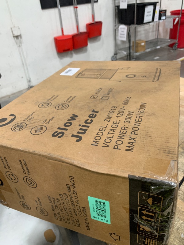 Photo 1 of **FACTORY SEALED** VANDISELL Juicer Machines, 3-in-1 Cold Press Juicer with 6.5" Large Feed Chute for Whole Fruits & Vegetables, 100oz Large Capacity for Family Use, Easy to Clean, Black