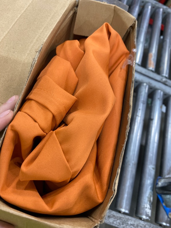 Photo 1 of **FACTORY SEALED** Mindsoft 8 Pcs 24"x24" Patio Cushion Covers Outdoor Cushion Covers Replacement High UV Resistant Anti Slip Waterproof Patio Chair Seat Slipcovers for Outdoor Furniture(Orange)