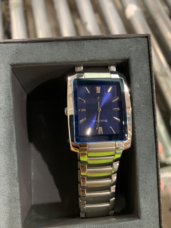 Photo 1 of (used) Bulova Men's Classic Rectangle 2-Hand Quartz Watch Style: 96A169