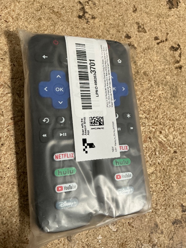Photo 1 of (Pack of 2) Replacement Remote Control Only for Roku TV, Compatible for TCL Roku/Hisense Roku/Onn Roku/Sharp Roku/Element Roku/Westinghouse Roku/Philips Roku Smart TVs (Not for Roku Stick and Box)
