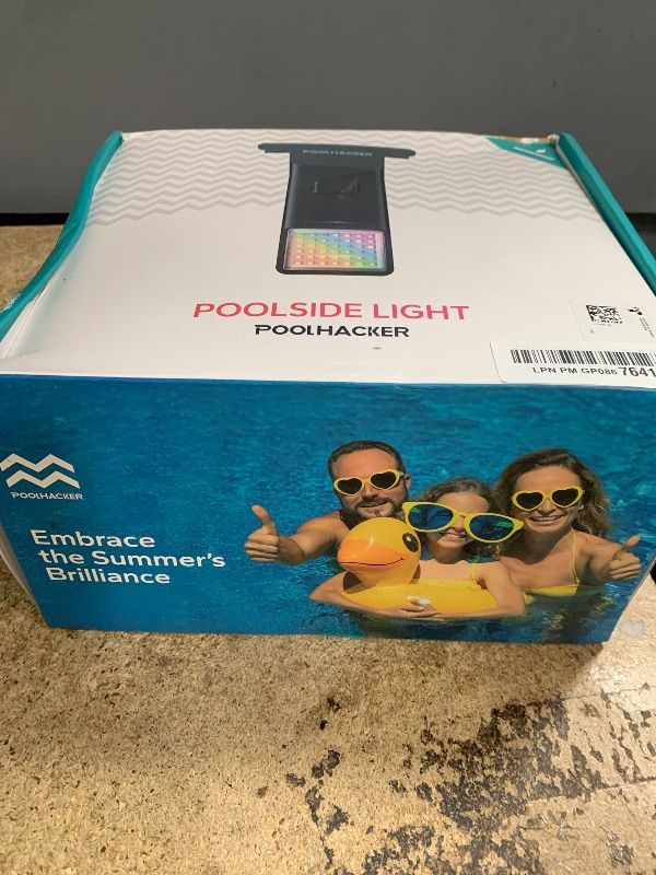 Photo 1 of ***Parts Only****
Solar Pool Lights for Inground & Above Ground Pool, 10-Color 4-Mode LED Pool Lights, Underwater Swimming Pool Lights with Timer, Submersible Pool Lights with Remote, Waterproof Design (Black, 1 Pack)