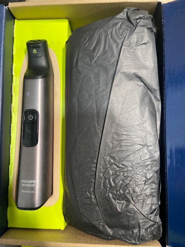 Photo 1 of **MISSING A FEW ATTACHMENTS** Philips Norelco OneBlade 360 Pro Face + Body, Hybrid Electric Beard Trimmer, Shaver and Bodygroomer, with 360 Blade Technology, Model QP6552/90