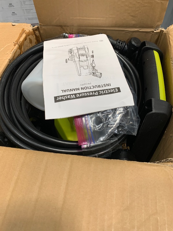 Photo 1 of ** PARTS ONLY NONFUNCTIONAL**
4500PSI PressureWasher PowerWashers 4 Quick Connect Nozzles and Foam Cannon for Cars Driveways Patios Fences
