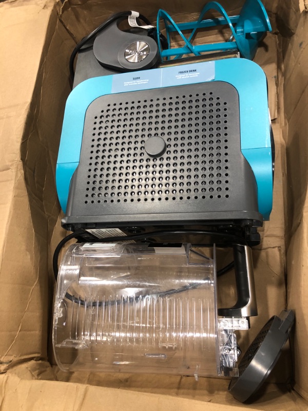 Photo 1 of **PARTS ONLY** Ninja SLUSHi Professional Frozen Drink Maker with RapidChill Technology, 88 oz. Frozen Drink & Slushie Machine, 2 Preset Programs, Frozen Margaritas, and More, Premium Accents, Teal, FS299