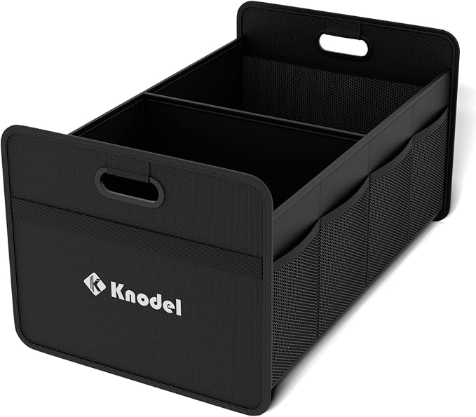 Photo 1 of  KNODEL Foldable Trunk Storage Organizer for Car and Suv (Small, Black) | Collapsible Car Storage Organizer, Car Organizers and Storage for Sedan, Cargo Organizer, Car Bin, Basket,Bag, Organization