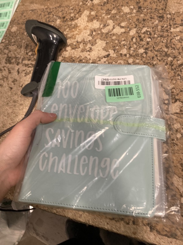 Photo 1 of 100 Envelopes Challenge Binder, A5 Money Saving Budget Binder with Cash Envelopes, Savings Challenges Book (Blue)