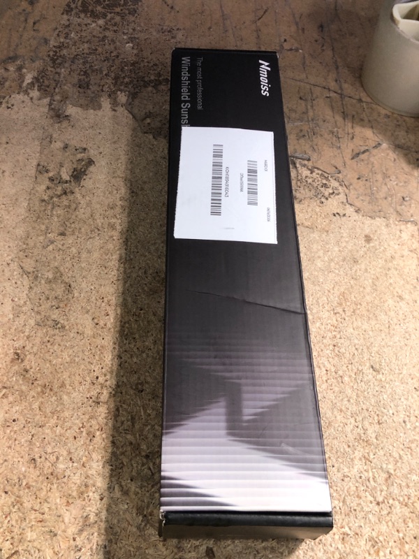 Photo 1 of [Upgraded] Nmoiss Windshield Sun Shade Umbrella - [Vinyl Coating Heat Shield] Protect Car from Sun Rays & Heat Damage Keep Cool and Protect Interior, Spring Structure Edge Medium 56" L x 31" W