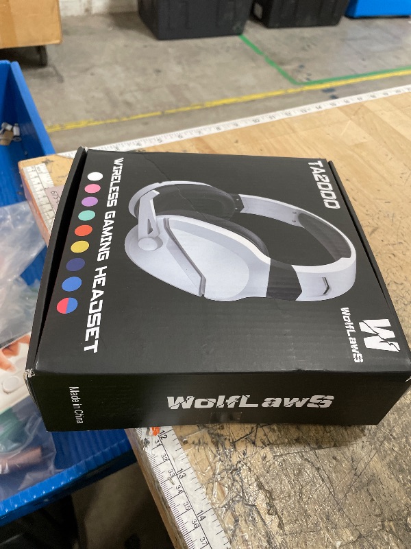 Photo 1 of **FACTORY SEALED** WolfLawS Wireless Gaming Headset with Noise Canceling Microphone for PS5, PC, PS4, 2.4G/Bluetooth Gaming Headphones with USB and Type-c Connector, Wired Mode for Controller (Green)