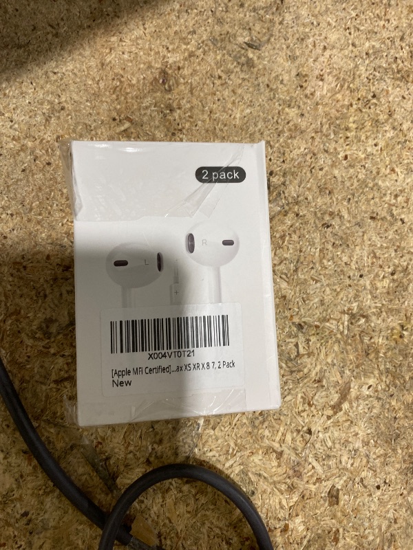 Photo 1 of [Apple MFi Certified] iPhone Headphones Wired, 2 Pack Lightning Earbuds/Earphones Wired with Built-in Mic & Volume Control HiFi Stereo Nosie Reduction Compatible for iPhone 14 13 12 11 Pro Max XS XR X