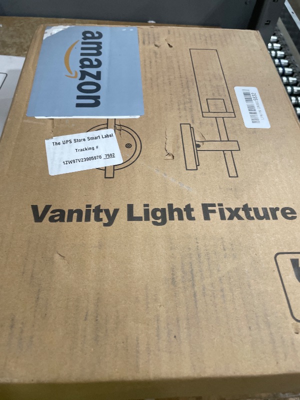 Photo 1 of [Hardwired] Wall Sconces Set of Two, Brushed Gold Bathroom Sconces with Clear Glass, Modern Wall Light Fixtures for Bathroom Mirror Vanity, Living Room, Bedroom, Hallway, Stairway, Cabinet, Foyer