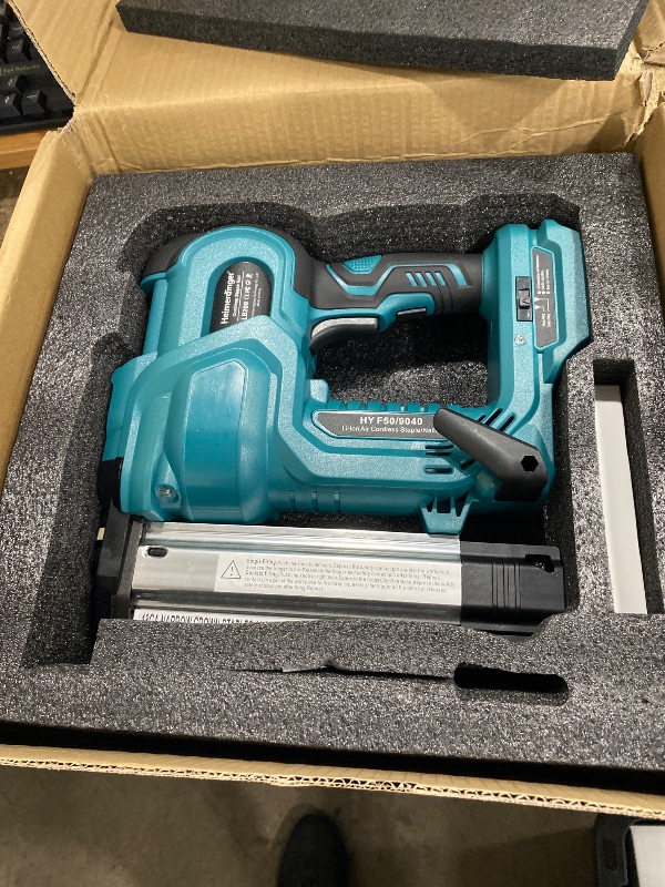 Photo 1 of ***MISSING PARTS***,
Cordless 2 Inch Brad Nailer Compatible with Makita 18V Battery,2-in-1 18GA Nail Gun Staple Gun with 1000pcs Nails for Woodworking,Upholstery