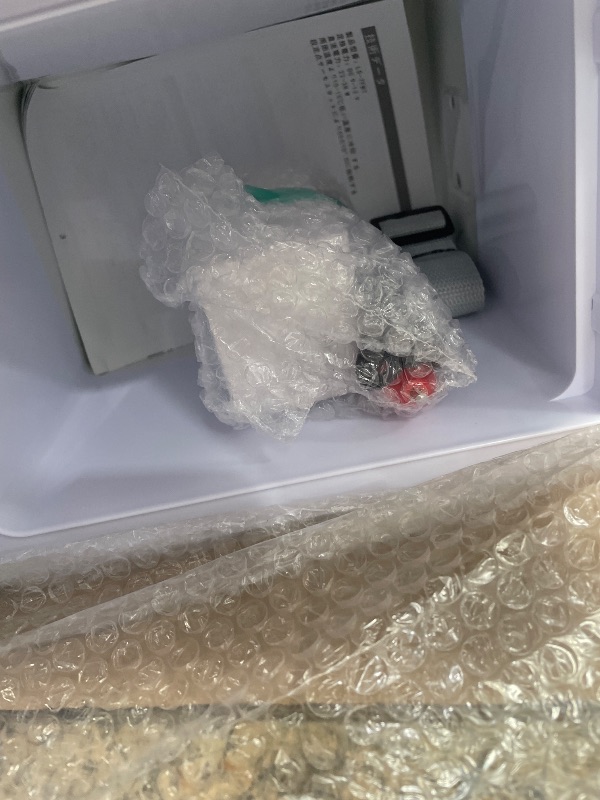 Photo 1 of ***MISSING PARTS***
Iceblue Mini Fridge, 7 Liter /9 Cans Skincare Fridge with Belt, AC Plug & 12V Car Charger Dual-use Small Refrigerator, Compact & Portable Refrigerator for Car, Dorm, Travel, Picnic, Gift (Blue)