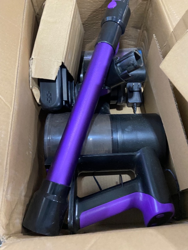 Photo 1 of **MISSING BATTERY AND SOME ATTACHMENTS** Honki Cordless Vacuum Cleaner, 500W/40Kpa Vacuum Cleaners for Home, Vacuum with LED Display
