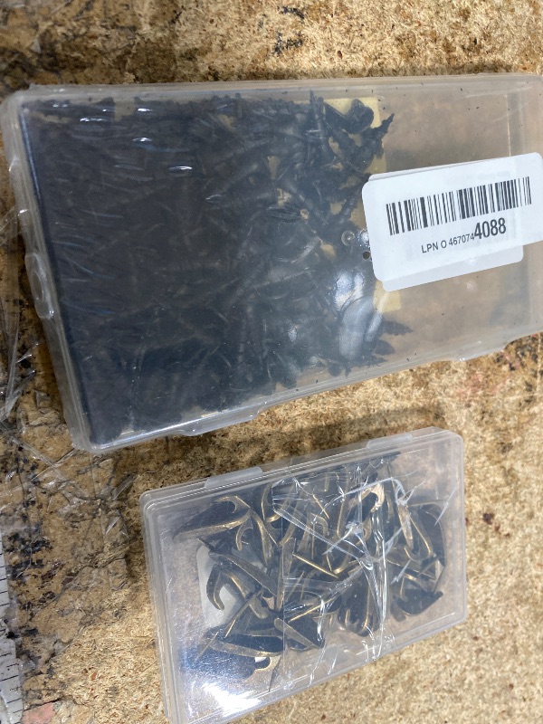 Photo 1 of #8 x 3/4 Inch Drywall Screws Phillips Flat Head Black Oxide Screws 120 PCS, Wood Screws for Furniture Cabinet DIY 2 different